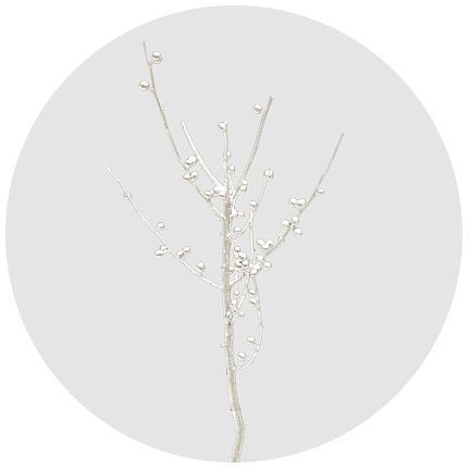 Илекс крашеный серебряный (Ilex painted metal silver)