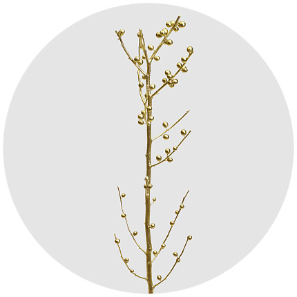 Илекс крашеный золотой (Ilex painted metal gold)